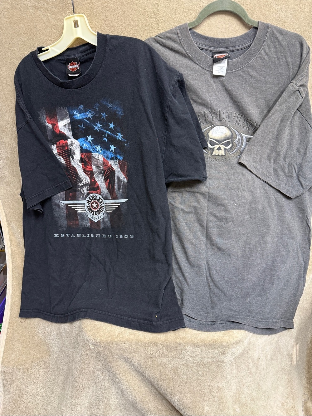 Lot of two men's Harley Davidson T-shirts XXL